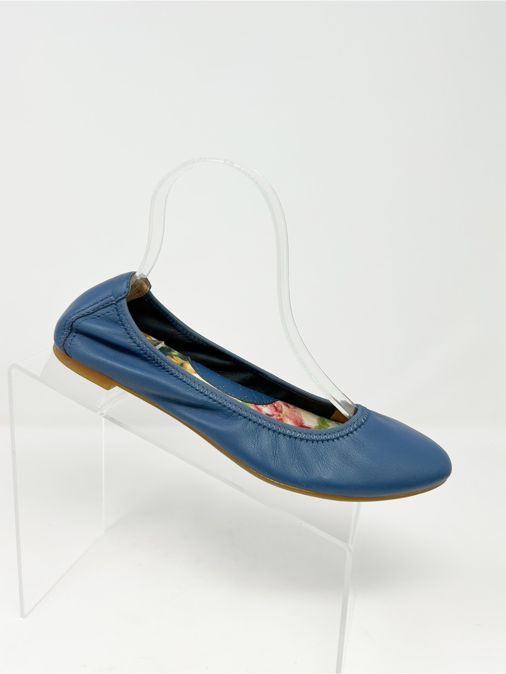 Born Womens Ballet Flats Blue Slip-On Round Toe Comfort Pointed Toe Size 7